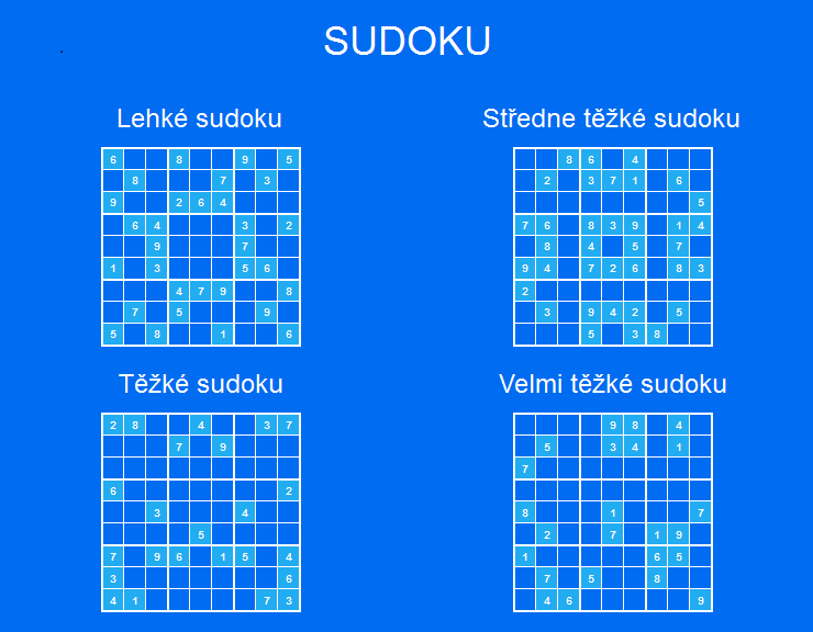 SUDOKU - sudoku online